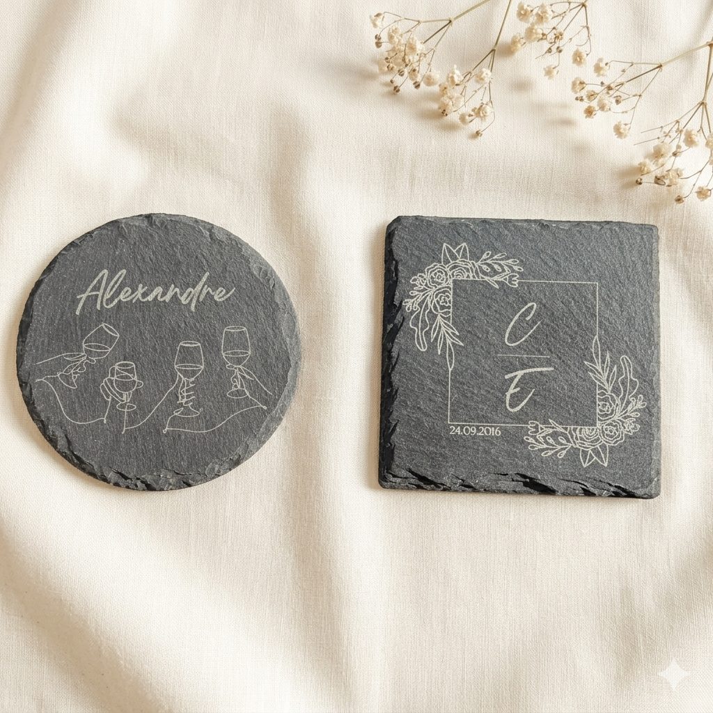 Dessous de verre ardoise